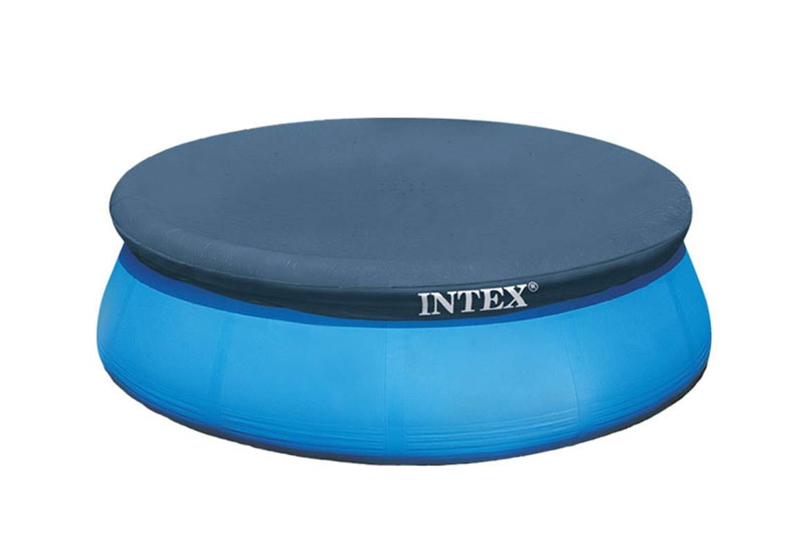 Intex 8 Foot Easy Set Cover for Above Ground Swimming Pool Vinyl Round
