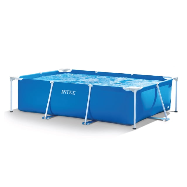 Open Box Intex 9.8ft x 6.5ft x 29.5in Rectangular Frame Above Ground ...