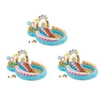 thumbnail image 1 of Intex 9' x 6' x 51" Inflatable Candy Zone Kiddie Pool with Waterslide (3 Pack), 1 of 7