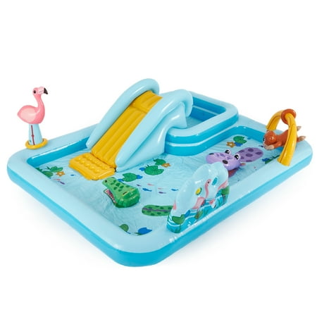 Intex 96" x 78" x 28" Inflatable Jungle Adventure Play Center Spray Kiddie Pool