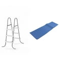 thumbnail image 1 of Intex Above Ground Steel Frame Pool Ladder 42-Inch + Protective Pool Ladder Mat, 1 of 10