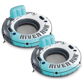 Intex Aqua River Run 1 Inflatable Floating Lake Tube 53in Diameter 2 Pack