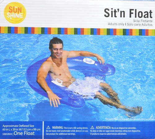 Intex Blue Sit 'N Float - Walmart.com
