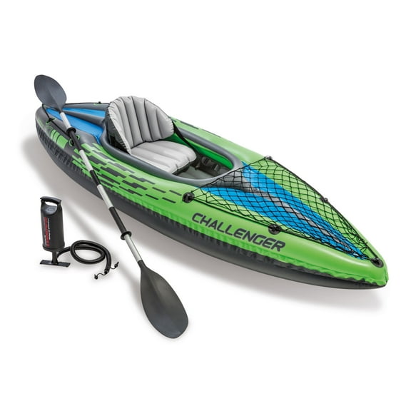 Intex Challenger K1 Inflatable Kayak Set with Paddles and Pump