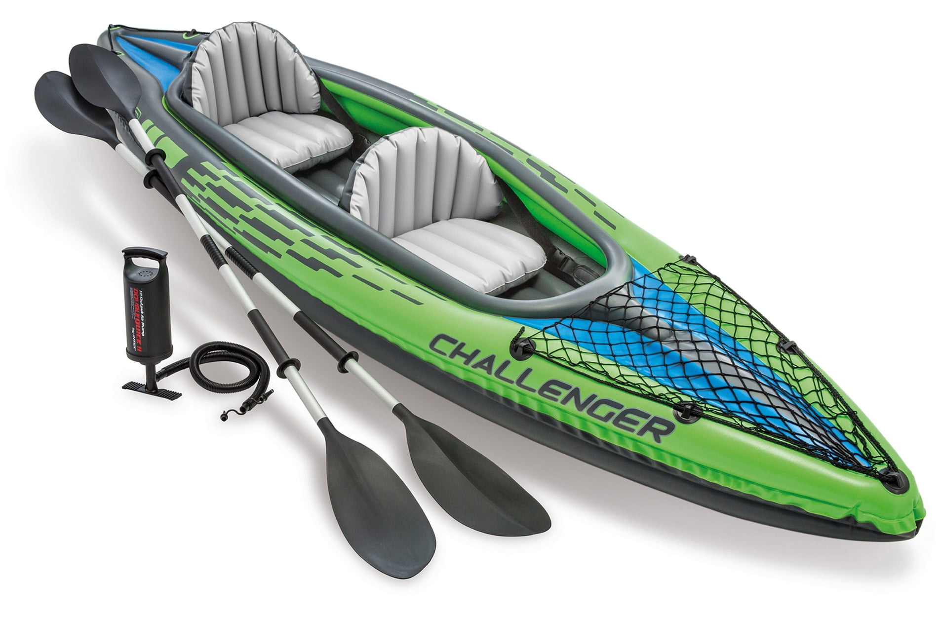 Intex Challenger K2 Kayak, 2-Person Inflatable Kayak Set with Aluminum Oars  a