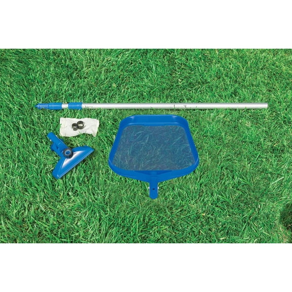 Intex Cleaning Maintenance Swimming Pool Kit w/ Vacuum, Skimmer & Pole | 28002E