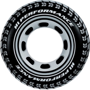Intex 36" Giant Black Tire Swim Tube, Ages 9+, Max Weight 132 lbs