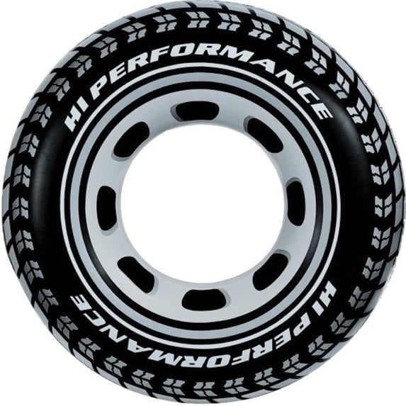 Intex 36" Giant Black Tire Swim Tube, Ages 9+, Max Weight 132 lbs