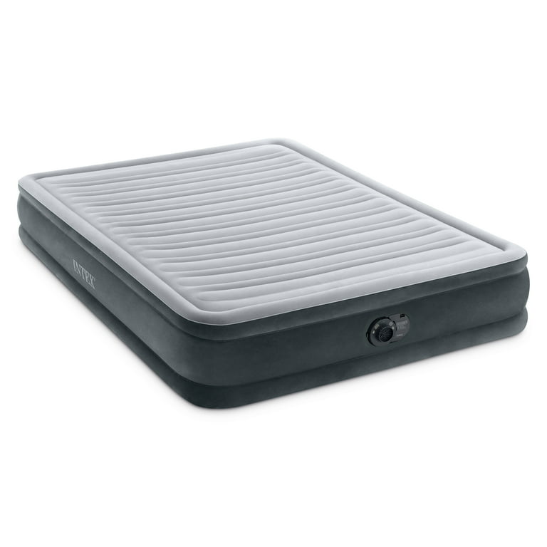 Intex Comfort Deluxe Dura-Beam Plush Air Mattress Bed with Built