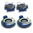 thumbnail image 1 of Intex Connect Lounge 1 Person Floating Tube (2 Pack) & Inflatable Tube (2 Pack), 1 of 12