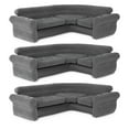 thumbnail image 1 of Intex Corner Sofa L-Shaped Inflatable Lounge Couch w/ Cupholders, (3 Pack), 1 of 11