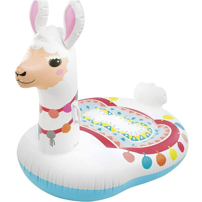 Intex Inflatable Llama Ride-On Pool Floatie with Handles for