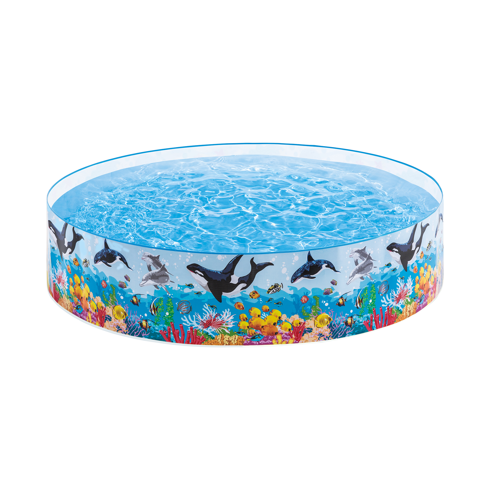 Intex Deep Blue Sea 8FT x 18IN Round Snapset Swimming Pool - image 1 of 5