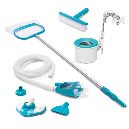 Intex Deluxe Automatic Surface Skimmer & Maintenance Kit w/ Vacuum & Pole