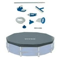 thumbnail image 1 of Intex Deluxe Maintenance Cleaning Kit & 12-Foot Round Frame Easy Set Pool Cover, 1 of 12