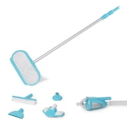 Intex: Deluxe Pool Cleaning Maintenance Kit - (28003E), Vacuum Sucks Debris, Mesh Skimmer Net, 110" Telescoping Aluminum Shaft, Included Wall Brush Attachment, Pool Accessory