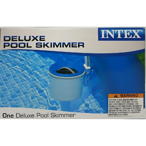 Intex 28000E Deluxe Wall-Mounted Swimming Pool Surface Automatic Skimmer with Removeable Skimmer Basket for 800+ GPH Pumps