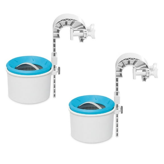 Intex Deluxe Wall Mount Surface Skimmer for Above Ground Pools (2-Pack)