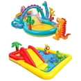 thumbnail image 1 of Intex Dinoland Kiddie Inflatable Pool & Inflatable Ocean Backyard Kiddie Pool, 1 of 11