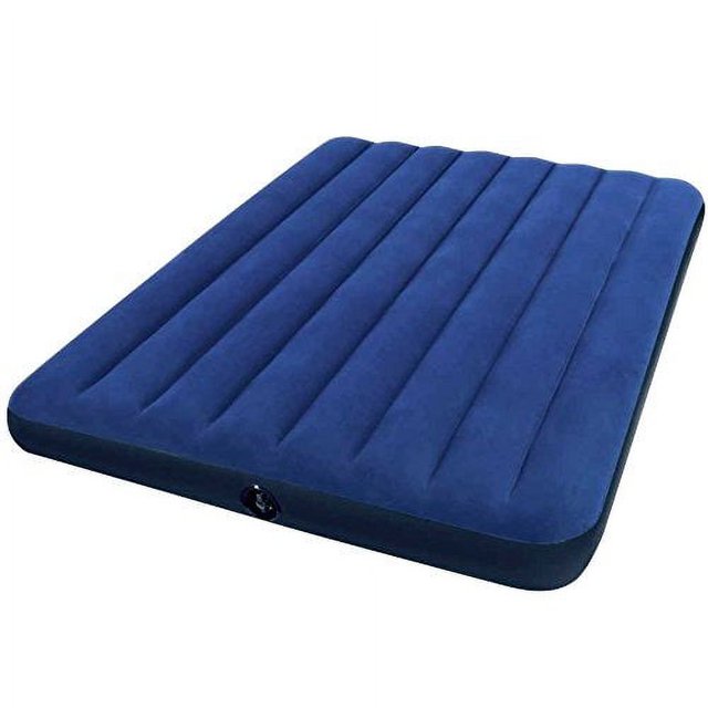 Intex Downy Folding Air Mattress, with Builtin Pump, Full
