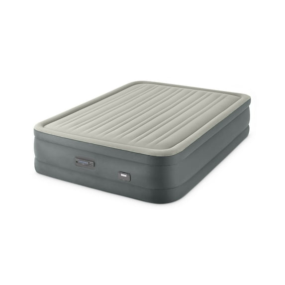 Open Box Intex Dream Support Fiber Tech Air Mattress with Built-In Pump, Queen