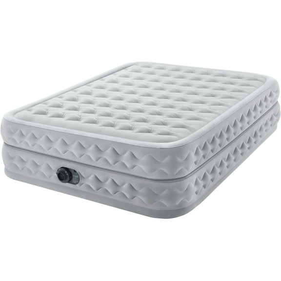 Intex Dura-Beam Deluxe 20" Raised Air Mattress, with Built-in Pump, Queen