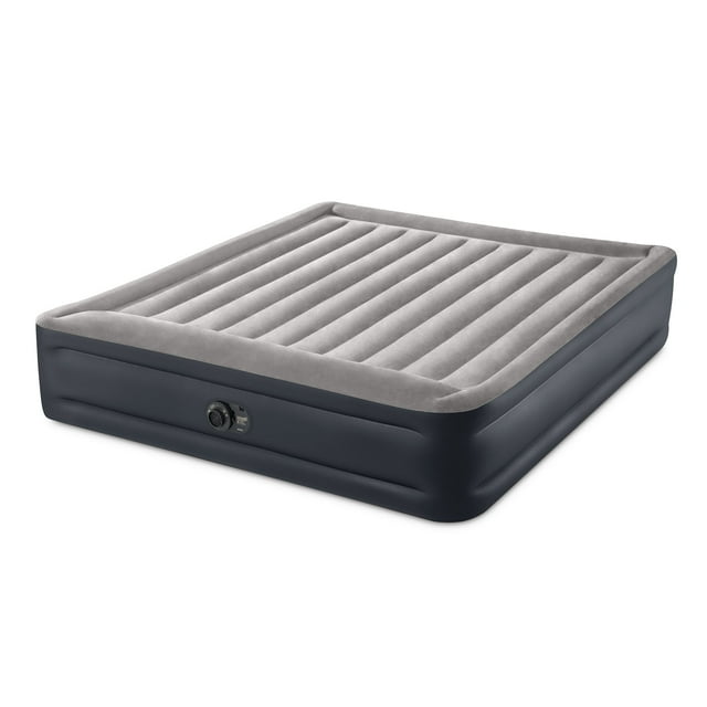 Intex Dura Beam Deluxe Blow Up Air Mattress Bed with Built In Pump