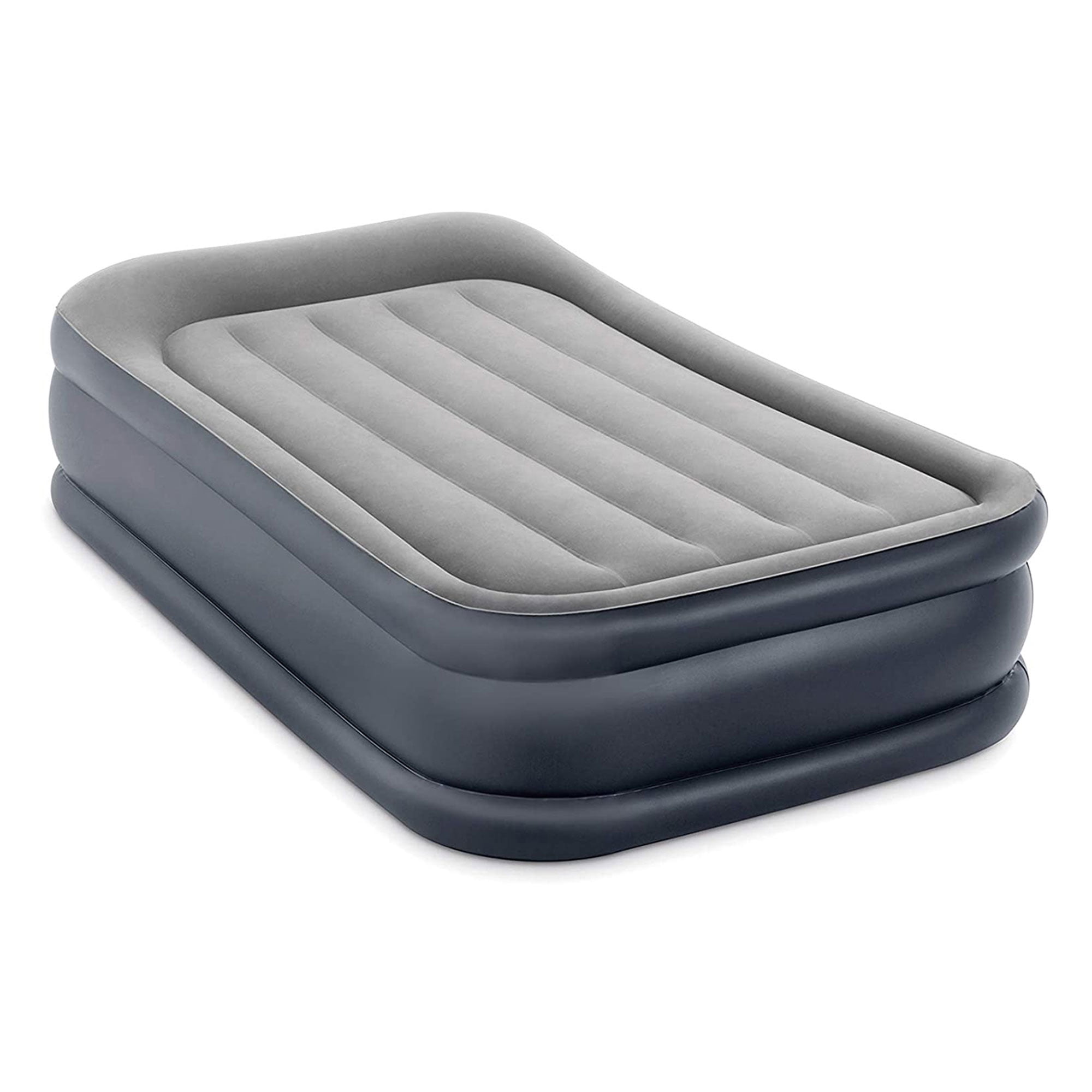 Intex Dura Beam Deluxe Pillow Raised Air Mattress Bed with Built In Pump Queen Walmart Business Supplies