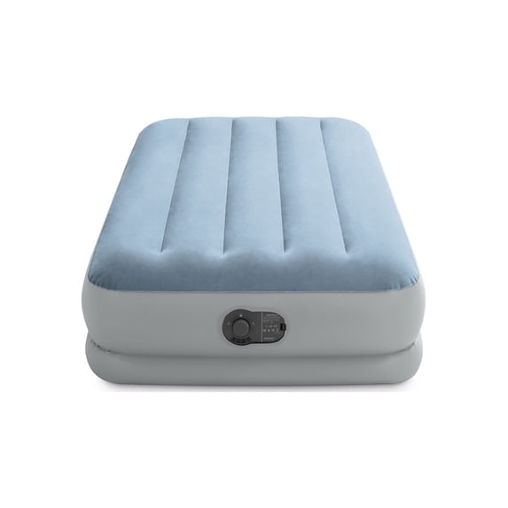 Intex 14" Twin Essential Rest Dura-Beam Airbed Mattress with Built-in USB Pump
