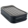 thumbnail image 1 of Intex: Dura-Beam: Plus Deluxe Pillow Rest Airbed - Twin - 16.5" Inflatable Air Mattress, Built-In Pump, Fiber-Tech, Carry Bag, 300lb Cap, 64131ED, 1 of 16