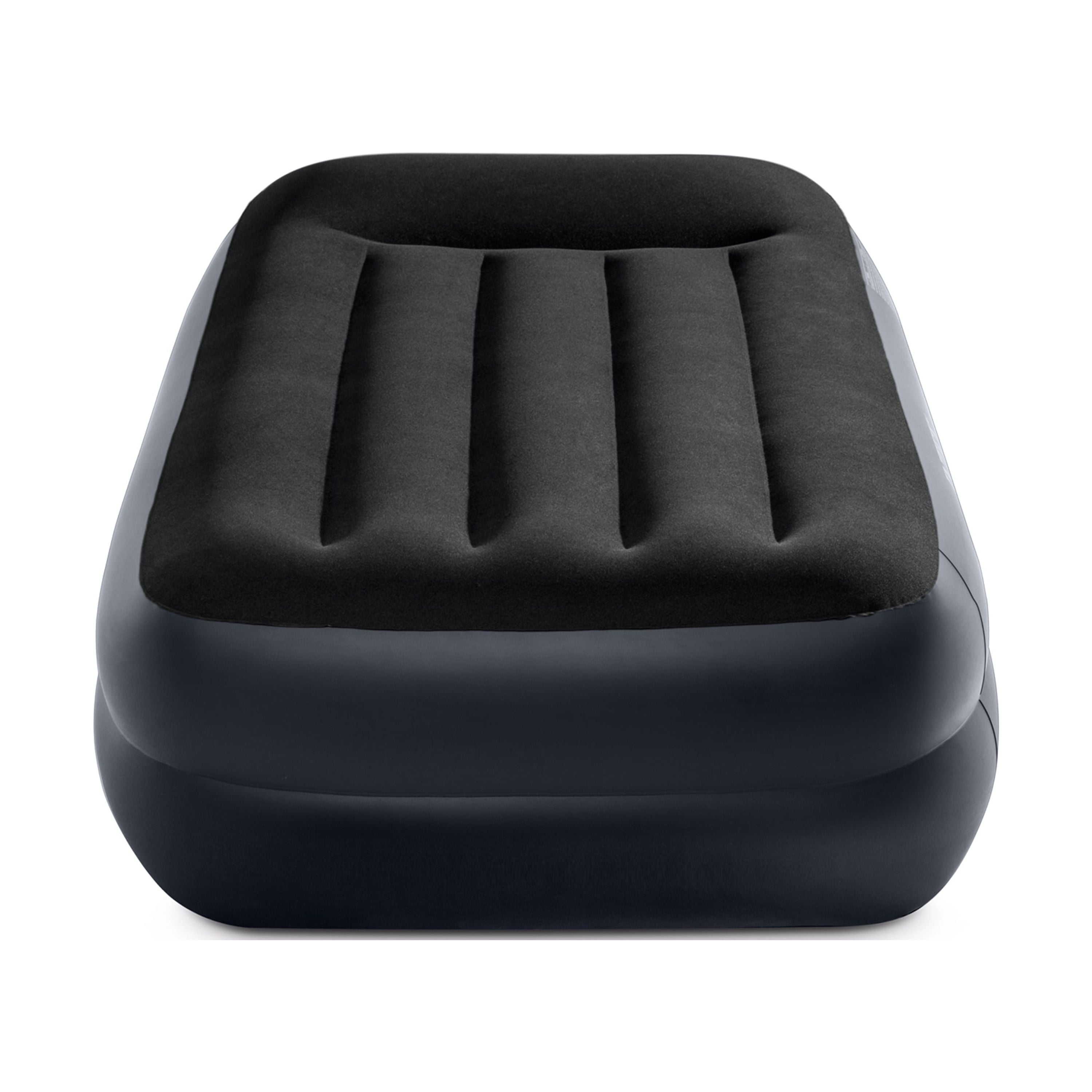 Intex Black Twin Raised Air Mattress with Built-In Pump