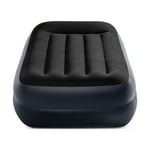 Intex Raised Airbed Mattress with Built-in Pump, Dura-Beam Plus Pillow, Twin - Portable Inflatable Luxury Blow-Up Bed for Adults, Camping, Guests