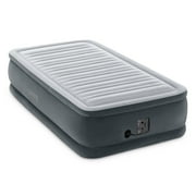 Intex Dura Beam Plus Series Comfort Plus Elevated Airbed w/ Built in Pump, Twin