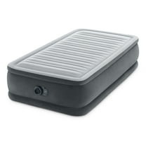Open Box Intex 64411ED Twin Dura Beam Plush Airbed Mattress with Built In Pump