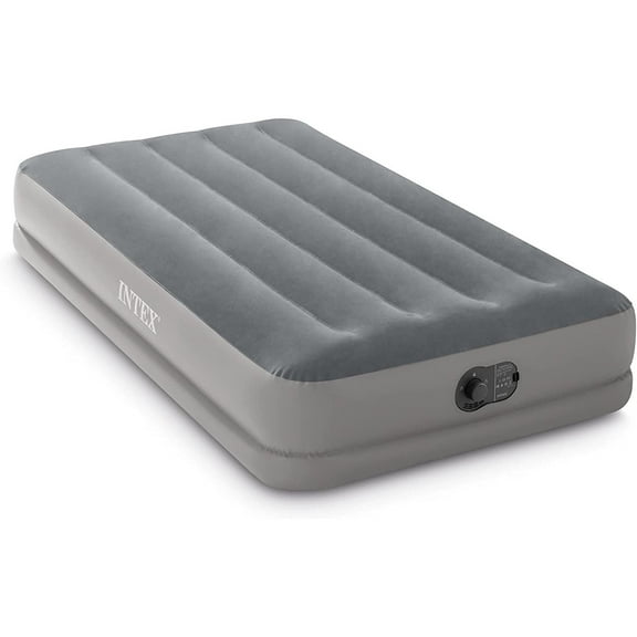 Intex Dura-Beam Prestige 12" Twin Air Mattress w/ Built-In USB Electric Pump