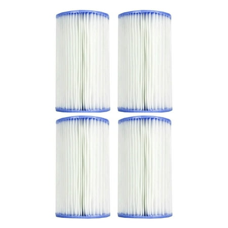 Intex Easy Set Swimming Pool Type A or C Filter Replacement Cartridges (4 Pack)