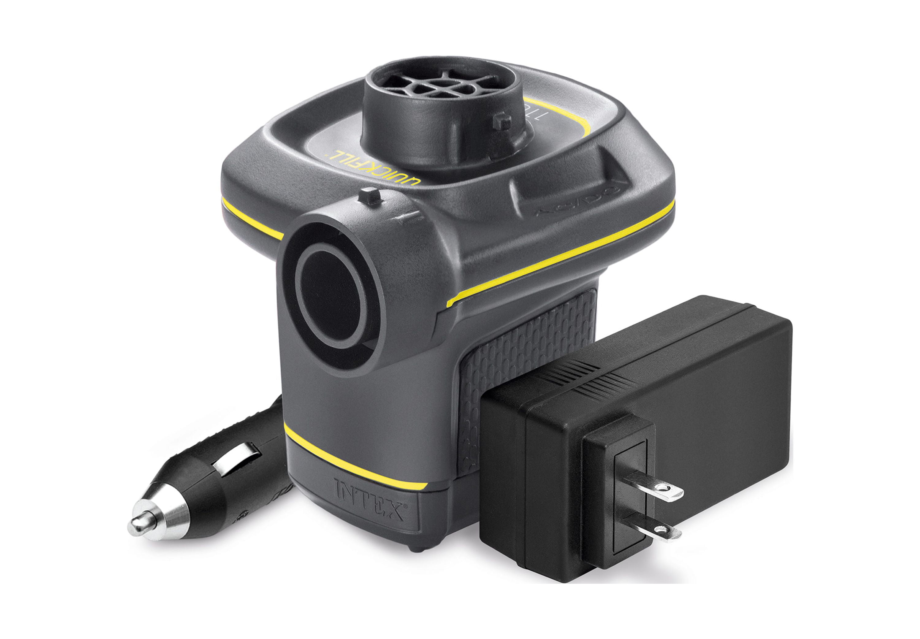 QuickFill Black Electric Air Pump with AC/DC Adapters