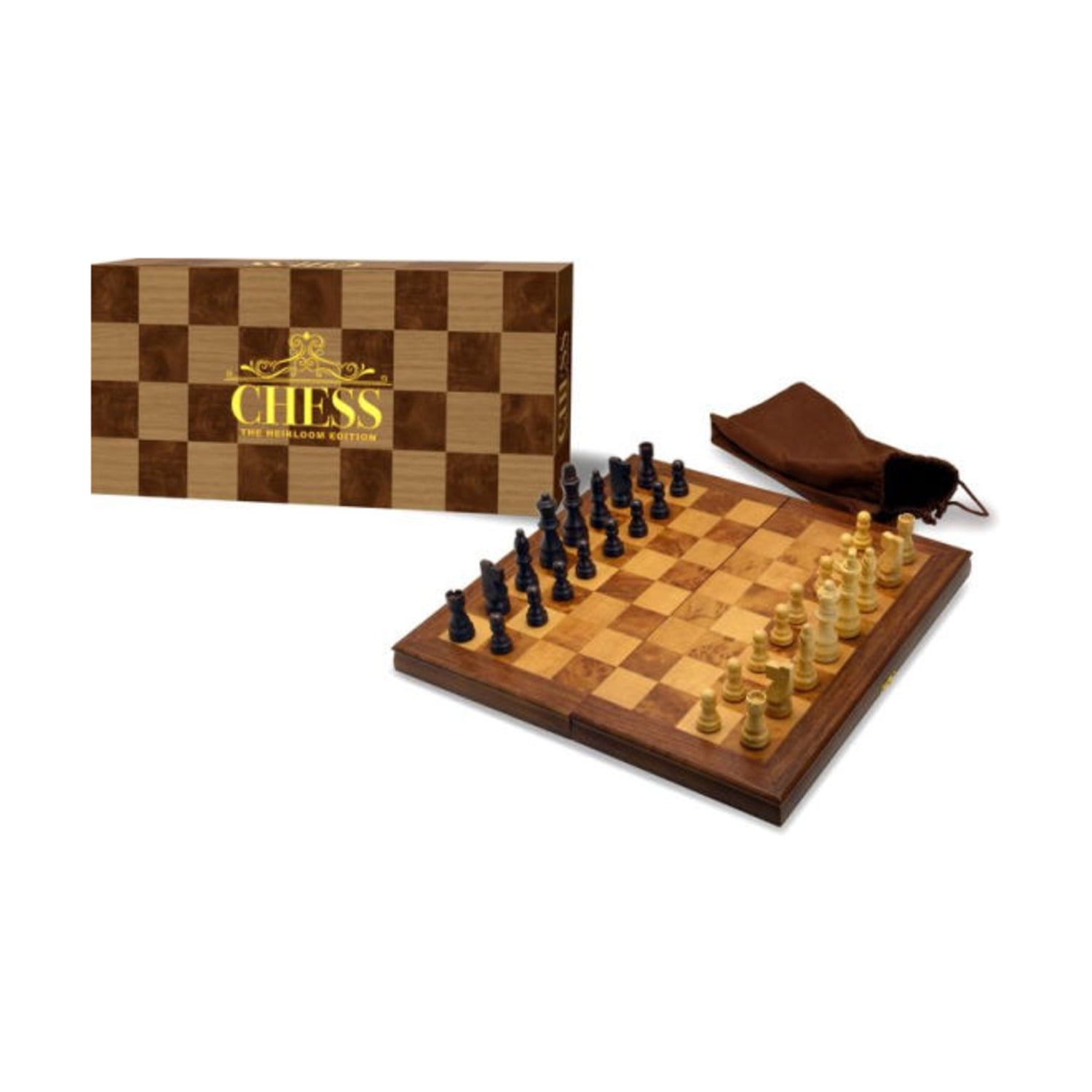 Heirloom Edition Solid Wood Folding Chess Set