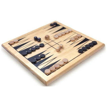 Intex Entertainment - Wooden Backgammon Game
