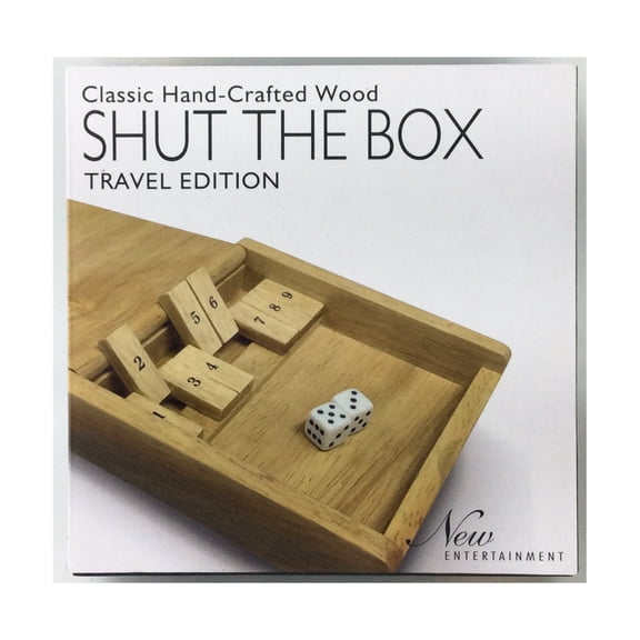 Intex Entertainment Wooden Shut the Box - Travel Edition New