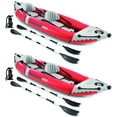 thumbnail image 1 of Intex Excursion Pro Inflatable Kayak Set w/Oars & Pump, 2-Pack, Red, 1 of 12