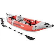 Intex Excursion Pro K1 Single Person Inflatable Fishing Kayak w/ Oar/Pump