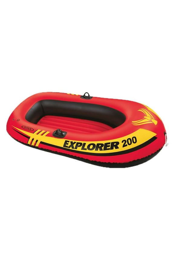 Explorer 200 Inflatable 2 Person River Boat Raft Set with 2 Oars & Pump