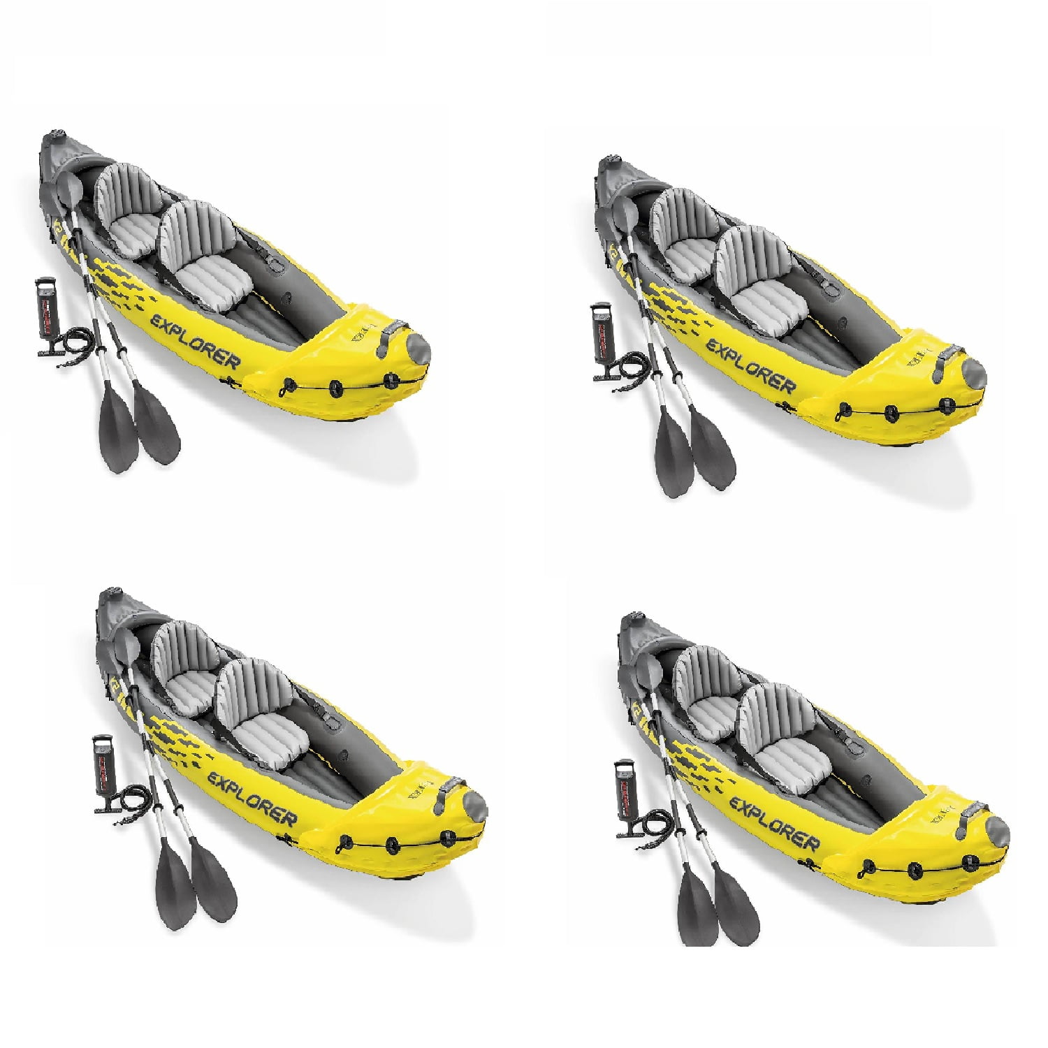 Intex Explorer K2 Kayak, 2Person Inflatable Set with Oars and Air Pump