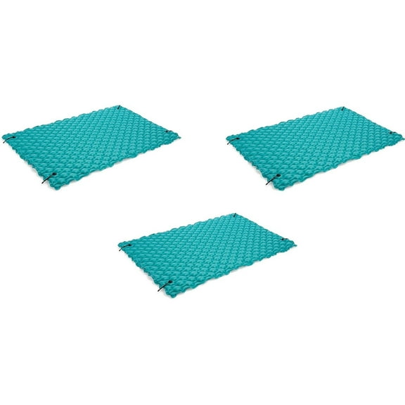Intex Giant Inflatable Floating Platform Mat for Pools and Lakes 9.5FT X 7FT (3-Pack)
