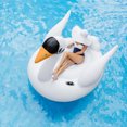 thumbnail image 1 of Intex Giant White Mega Swan Inflatable Swimming Pool Toy Float Ride On Kids Raft, 1 of 2