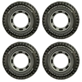 Intex Inflatable 36" Giant Tire Tubes For Swimming Pool/Lake/Ocean (4 Pack)