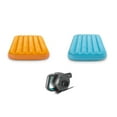 thumbnail image 1 of Intex Inflatable Air Bed Mattress w/ Bag (2 Pack)120 Volt Electric Air Pump, 1 of 9