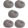 thumbnail image 1 of Intex Inflatable Contoured Corduroy Beanless Bag Lounge Chair, Gray (5 Pack), 1 of 9