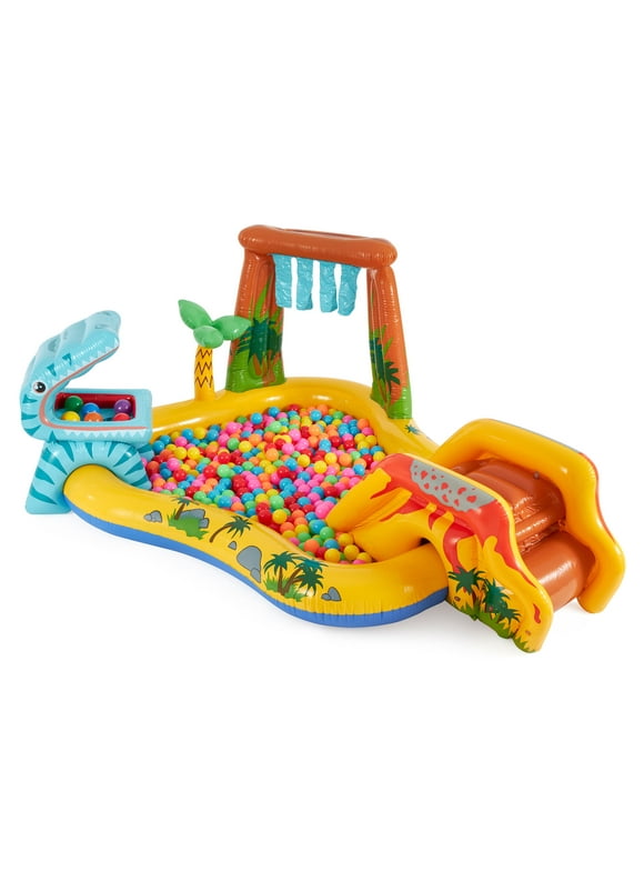 Intex Inflatable Kids Dinosaur Play Center Outdoor Water Park Pool w/ Slide